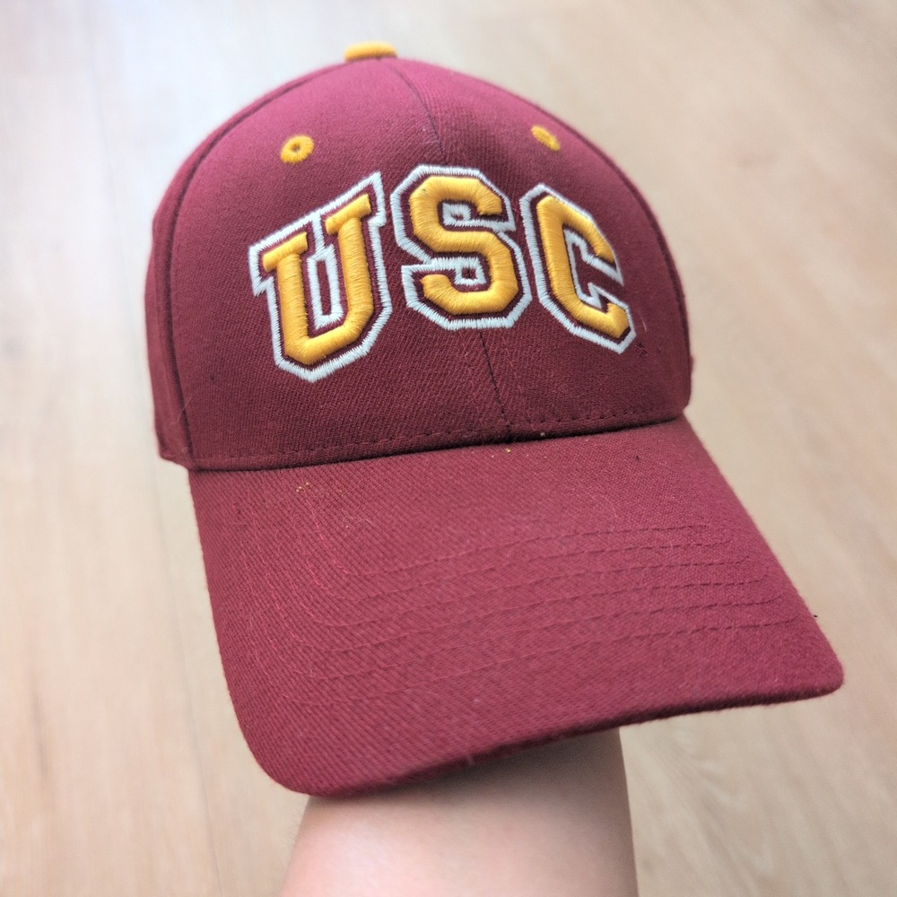 Top of the World USC Trojans Hat Cardinal Red One-Fit Embroidered Baseball Cap